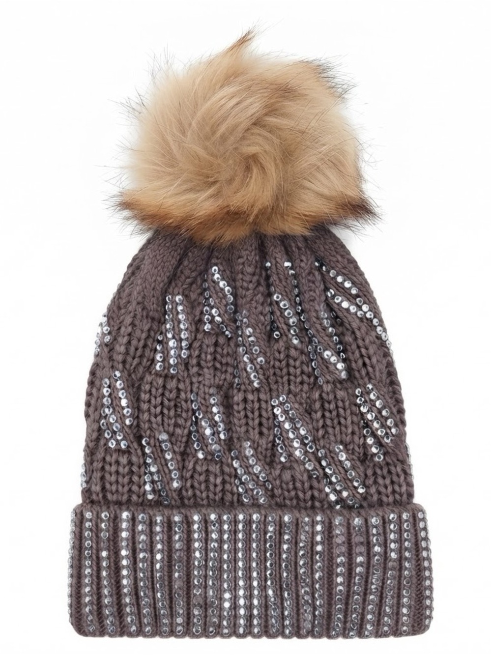 NWOT Women’s Cold Weather Sherpa Lined Hat with Pompom